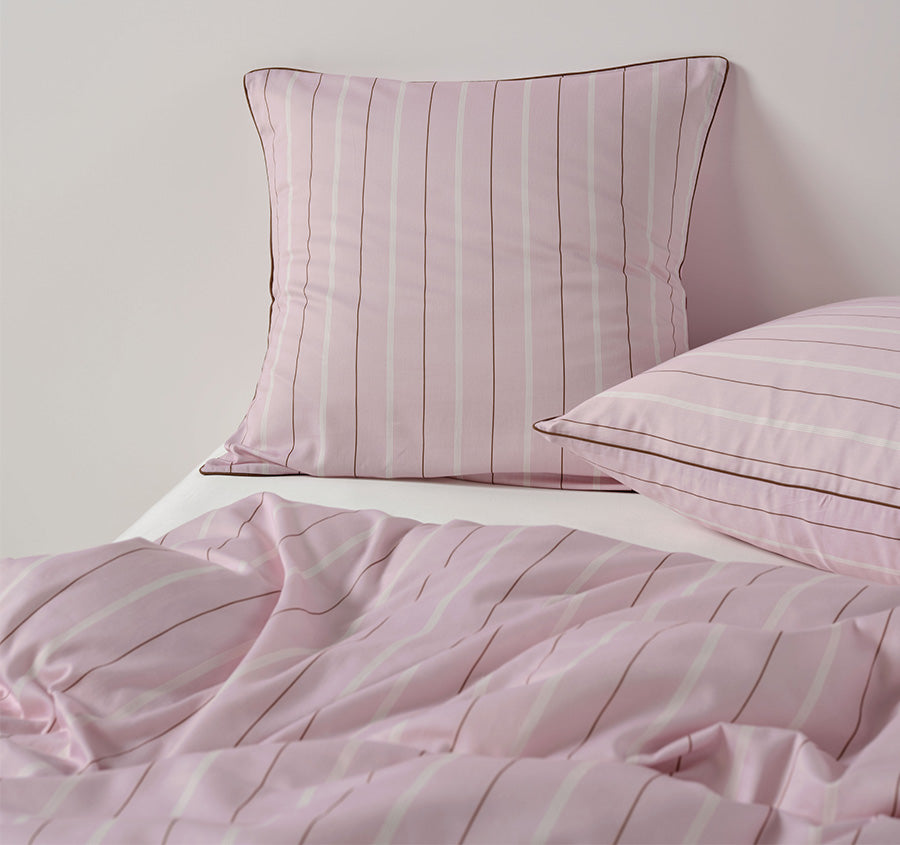 Monday Stripe European Pillowcase Lilac