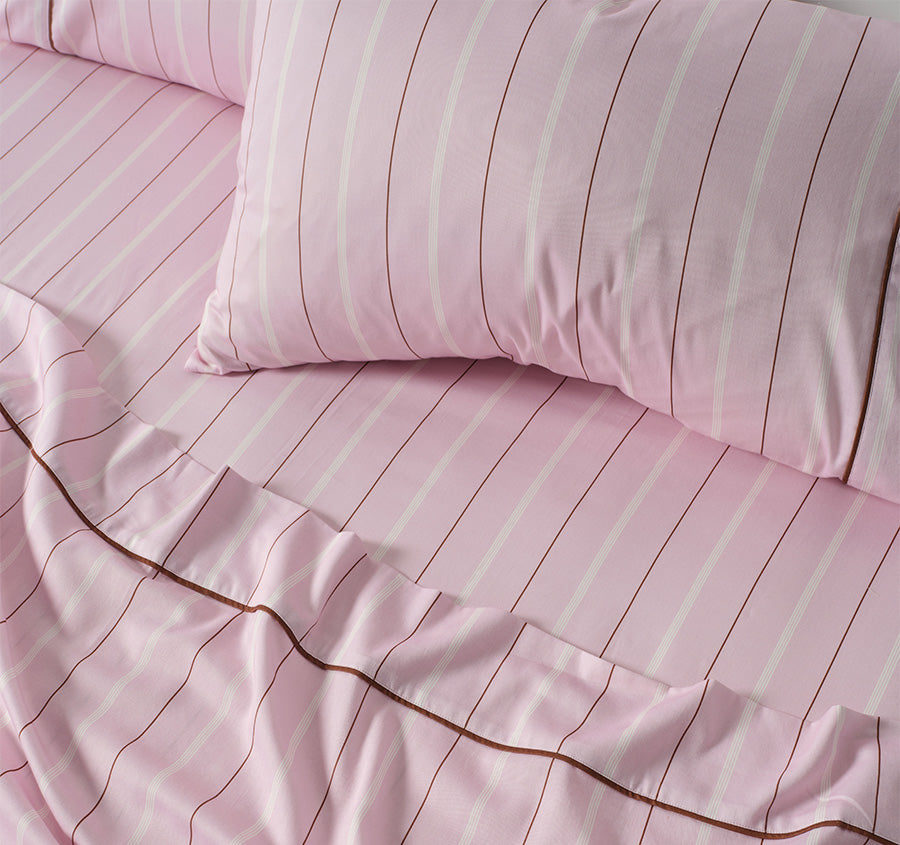 Monday Stripe Sheet Set Range Lilac