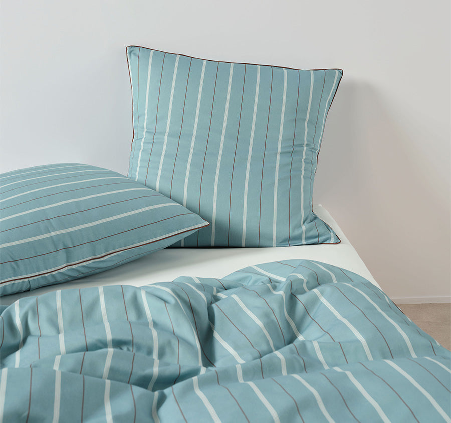 Monday Stripe European Pillowcase Reef