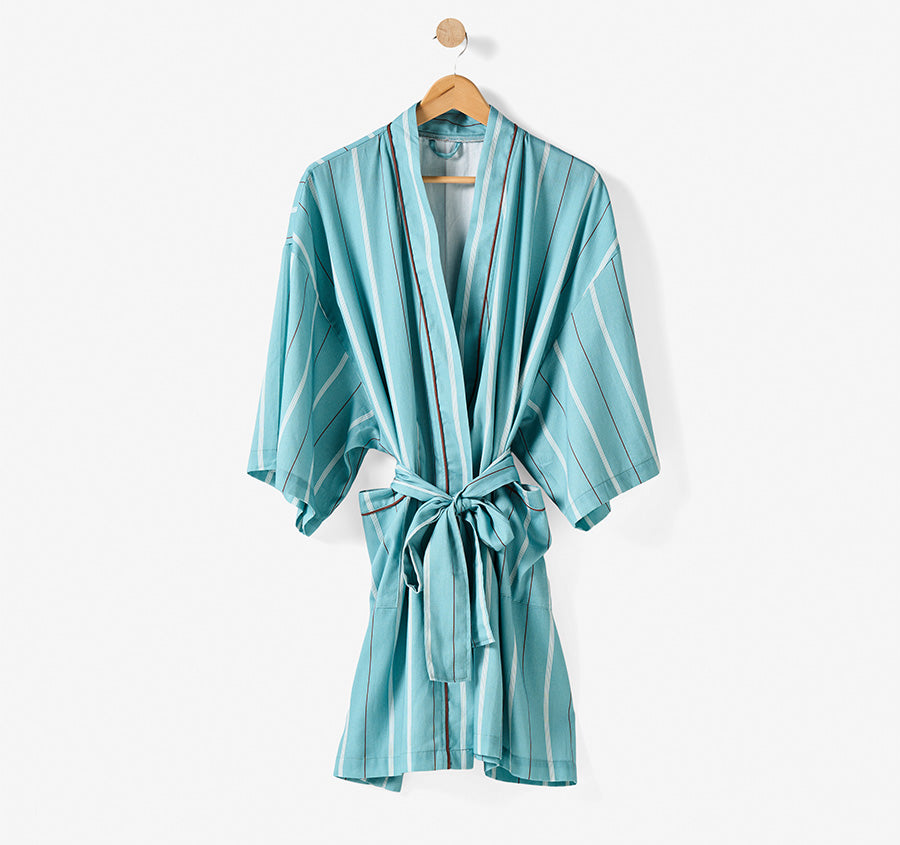 Monday Stripe Bathrobe Reef