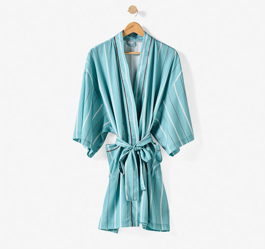 Monday Stripe Bathrobe Reef