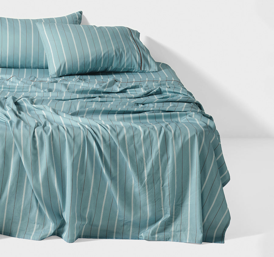 Monday Stripe Sheet Set Range Reef