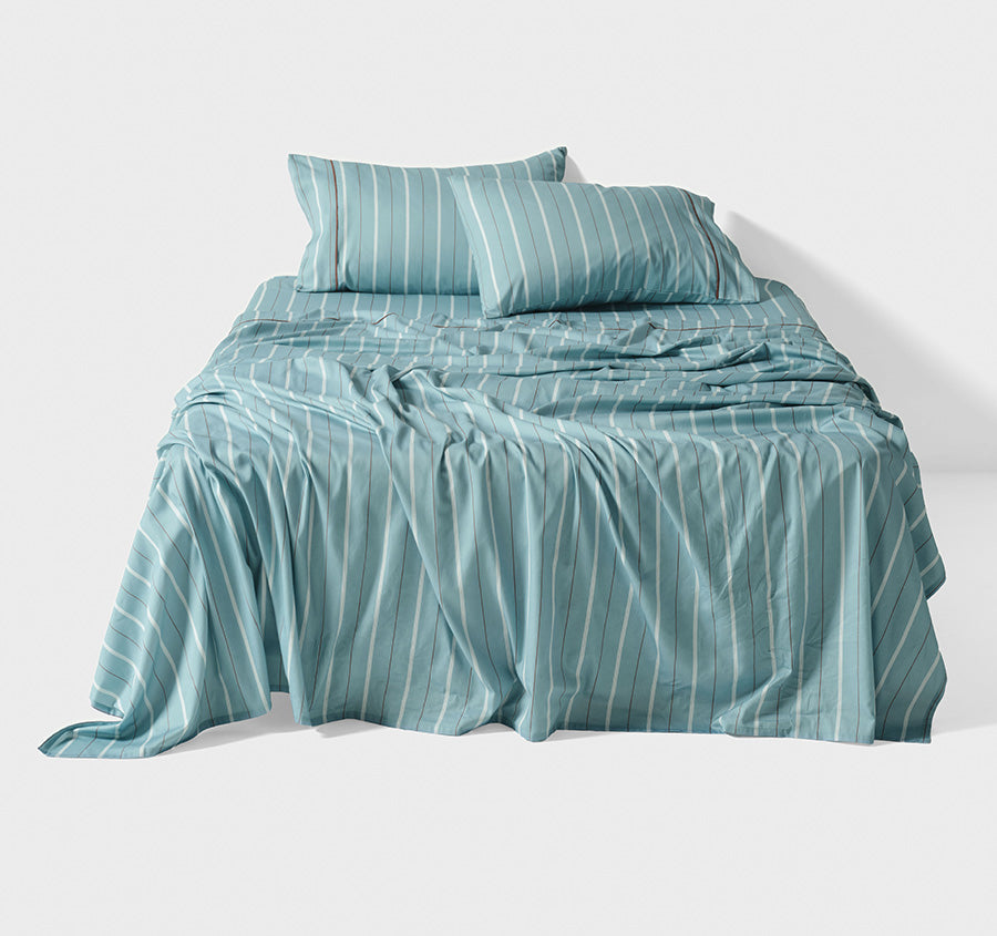 Monday Stripe Sheet Set Range Reef