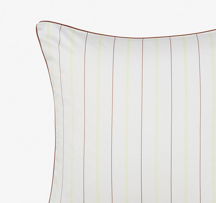 Monday Stripe European Pillowcase White