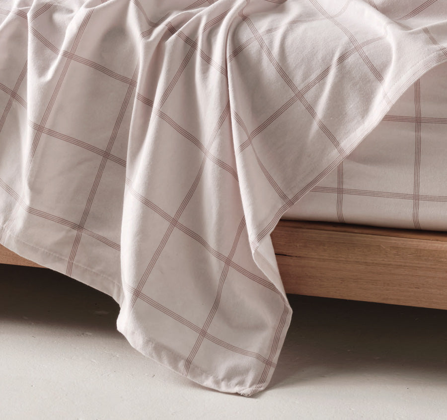 Morella Printed Flannelette Cotton Sheet Set Range Dusk