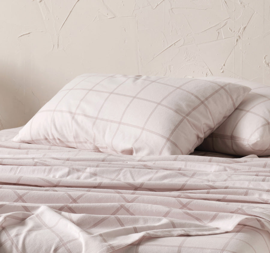 Morella Printed Flannelette Cotton Sheet Set Range Dusk