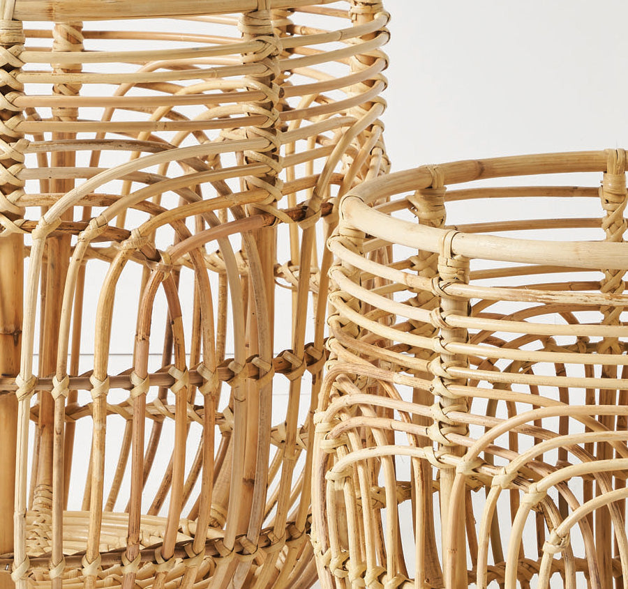 2 Piece Naga Basket Set Natural