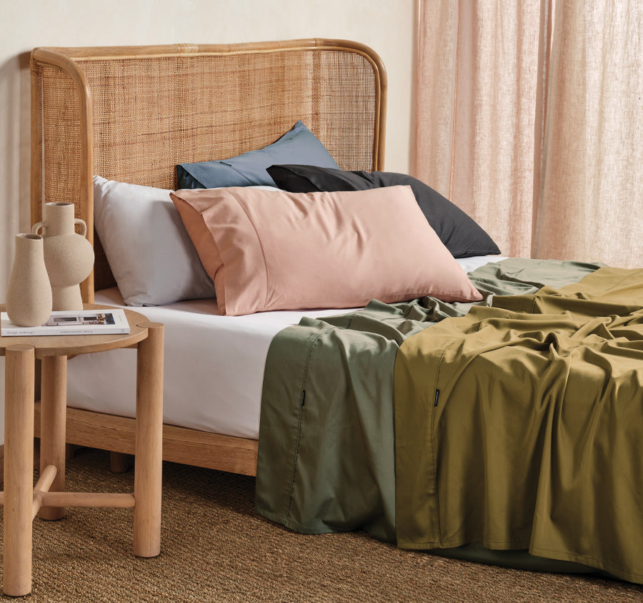 Nara 400THC Bamboo Cotton Mega Sheet Set Range Bronze