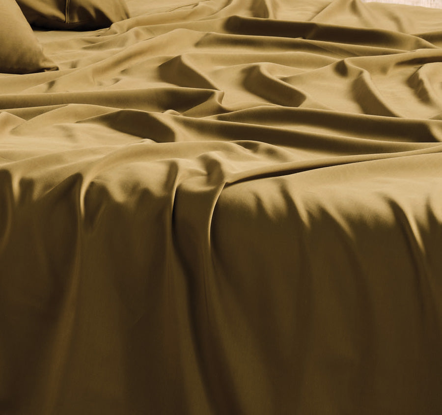 Nara 400THC Bamboo Cotton Mega Sheet Set Range Bronze