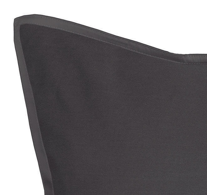 Nara 400THC Bamboo Cotton European Pillowcase Charcoal