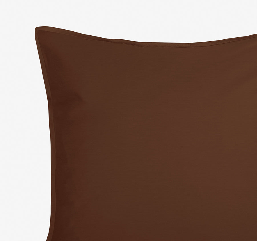 Nara 400THC Bamboo Cotton European Pillowcase Chocolate
