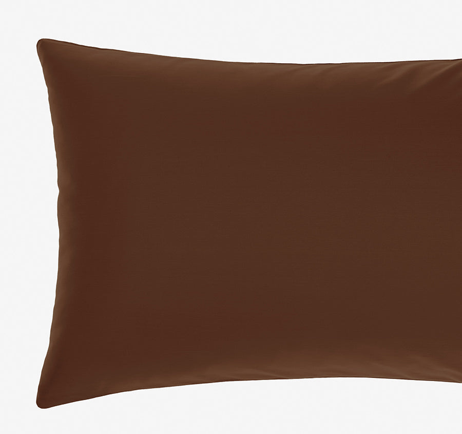 Nara 400THC Bamboo Cotton Standard Pillowcase Chocolate
