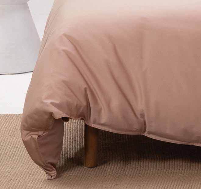 Nara 400THC Bamboo Cotton Quilt Cover Set Range Clay