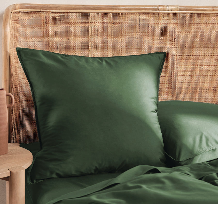 Nara 400THC Bamboo Cotton European Pillowcase Forest