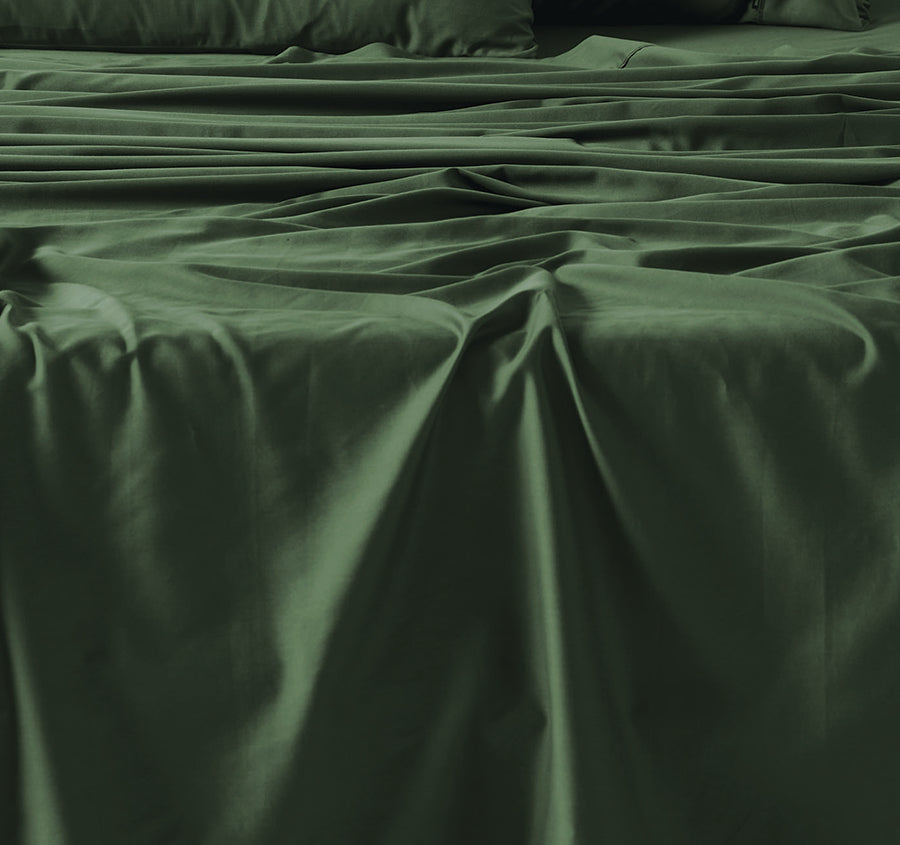 Nara 400THC Bamboo Cotton Mega Sheet Set Range Forest