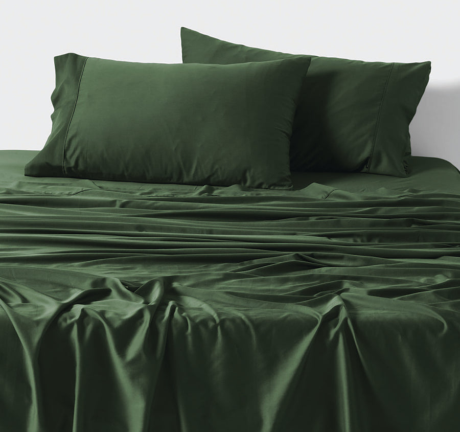 Nara 400THC Bamboo Cotton Mega Sheet Set Range Forest