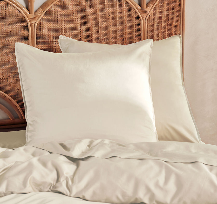 Nara 400THC Bamboo Cotton European Pillowcase Natural