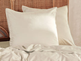 Nara 400THC Bamboo Cotton European Pillowcase Natural