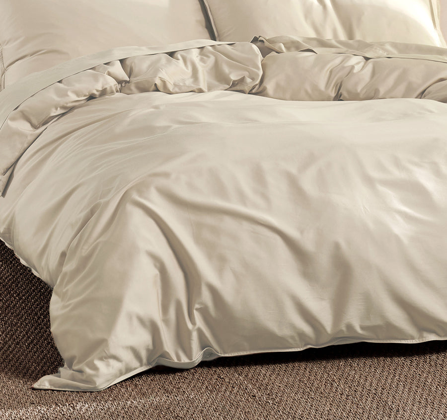 Nara 400THC Bamboo Cotton Quilt Cover Set Range Natural