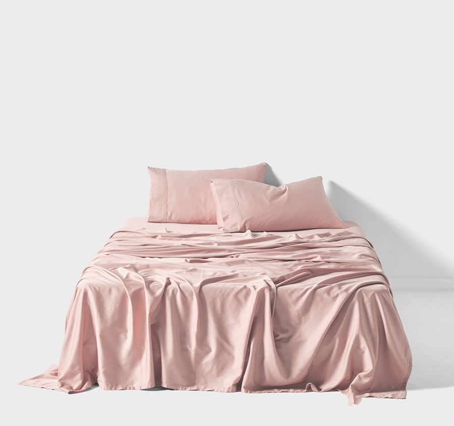 Nara 400THC Bamboo Cotton Mega Sheet Set Range Rose