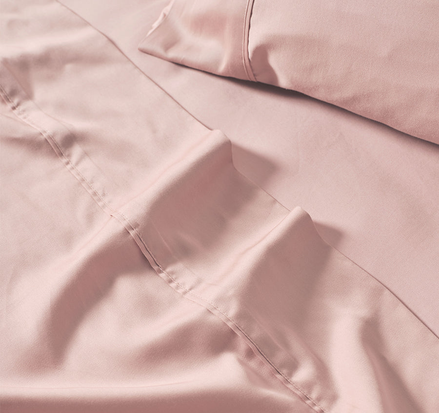 Nara 400THC Bamboo Cotton Mega Sheet Set Range Rose