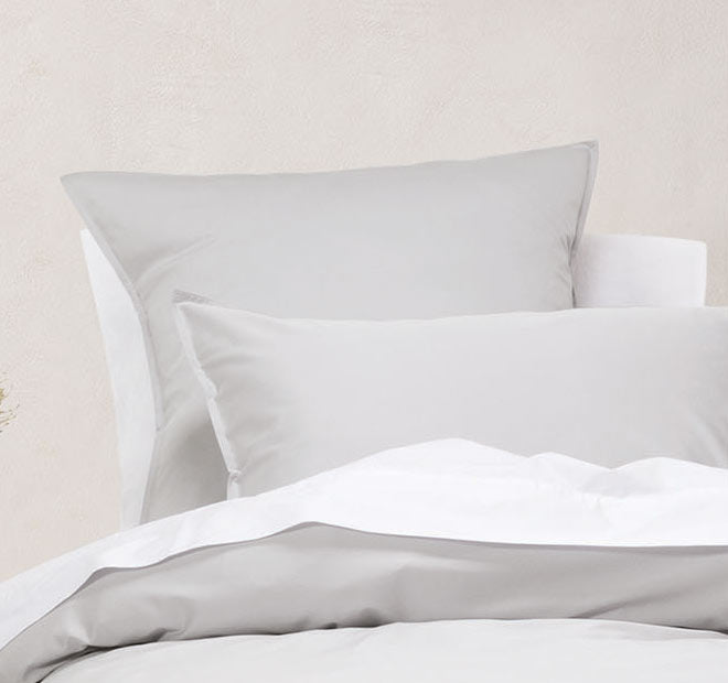Nara 400THC Bamboo Cotton European Pillowcase Silver