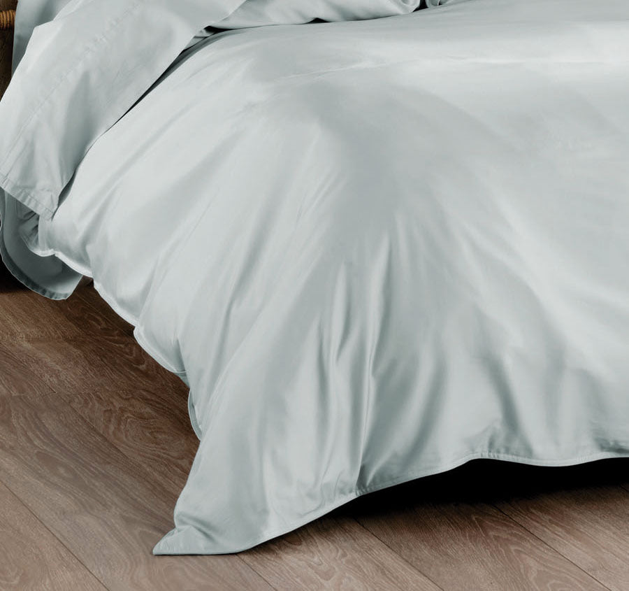 Nara 400THC Bamboo Cotton Quilt Cover Set Range Sky