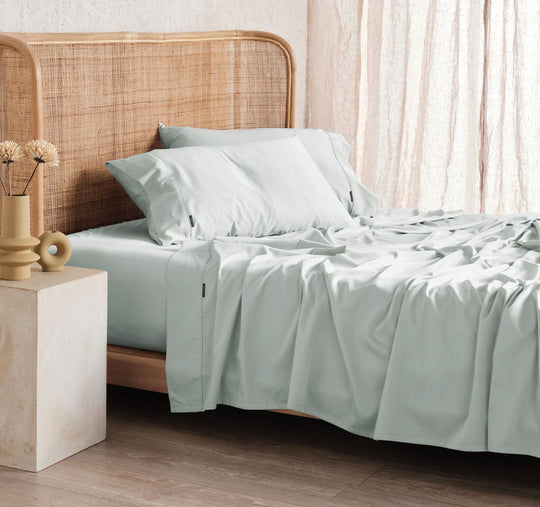 Nara 400THC Bamboo Cotton Mega Sheet Set Range Sky