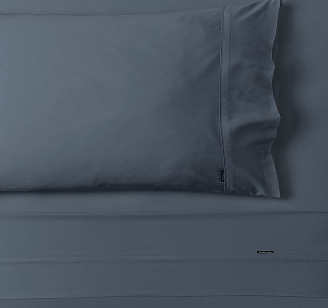 Nara 400THC Bamboo Cotton Mega Sheet Set Range Bluestone