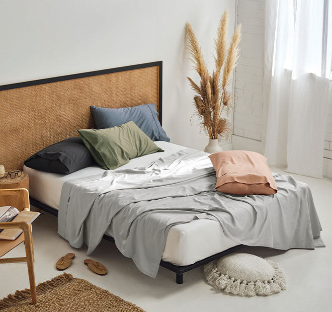 Nara 400THC Bamboo Cotton Mega Sheet Set Range White