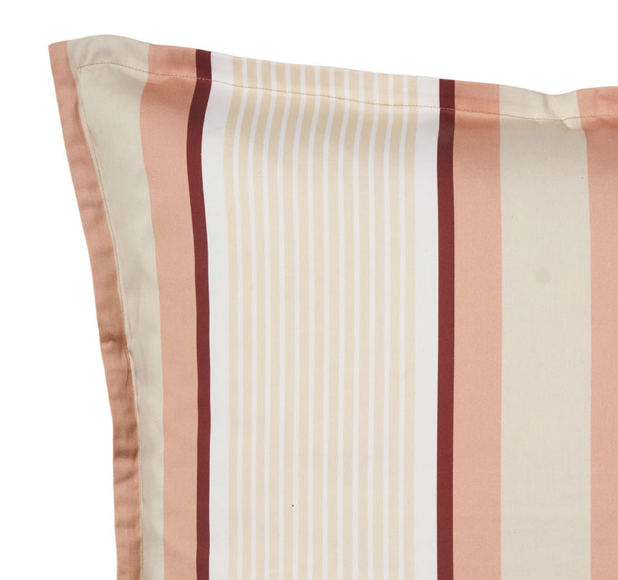 Nara Stripe European Pillowcase Clay