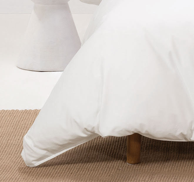 Nara 400THC Bamboo Cotton Quilt Cover Set Range White