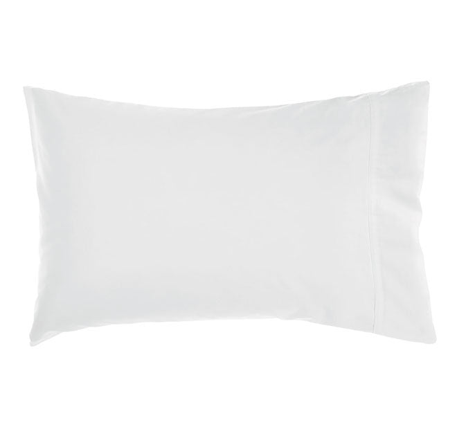 Nara 400THC Bamboo Cotton King Pillowcase White