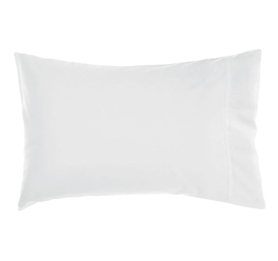 Nara 400THC Bamboo Cotton King Pillowcase White