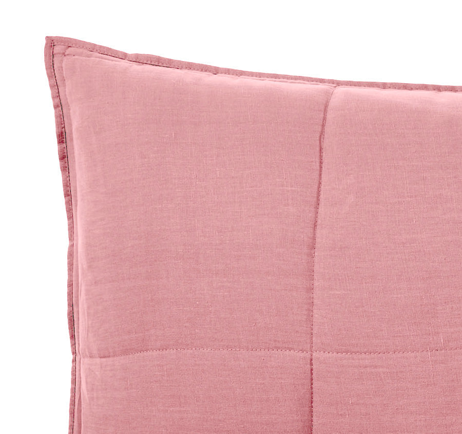 Nimes Linen Standard Pillowsham Pair Rosette