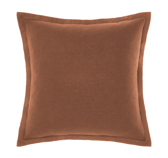 Nimes Linen 48x48cm Filled Cushion Cinnamon