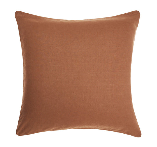 Nimes Linen European Pillowcase Cinnamon