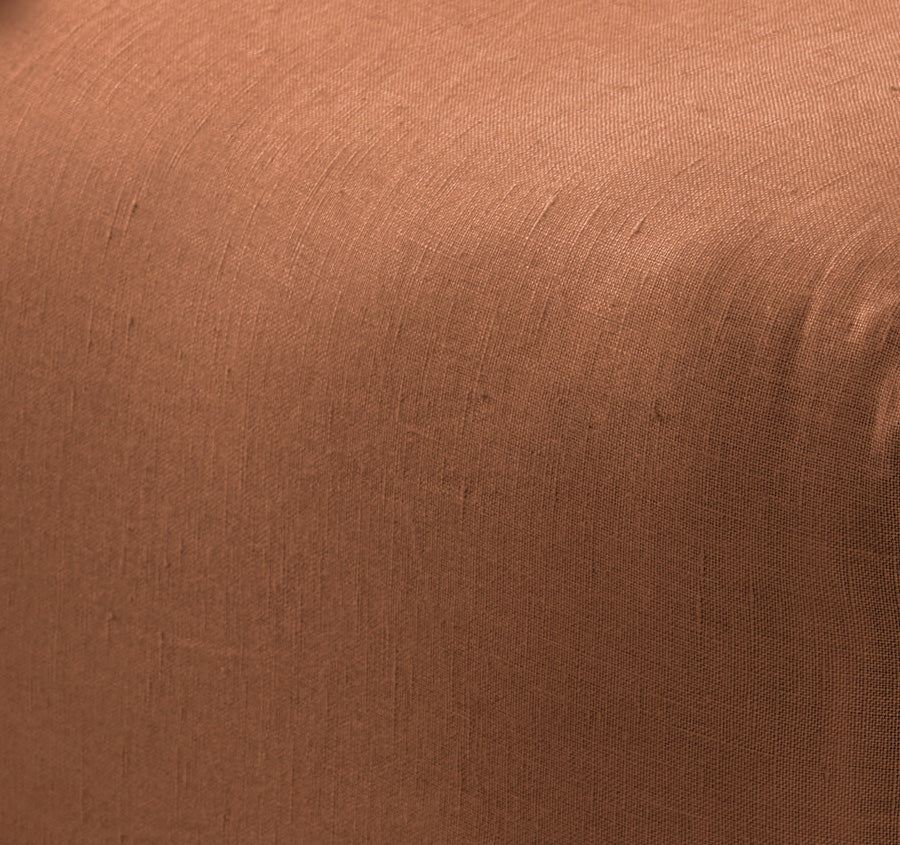 Nimes Linen Mega Fitted Sheet Range Cinnamon