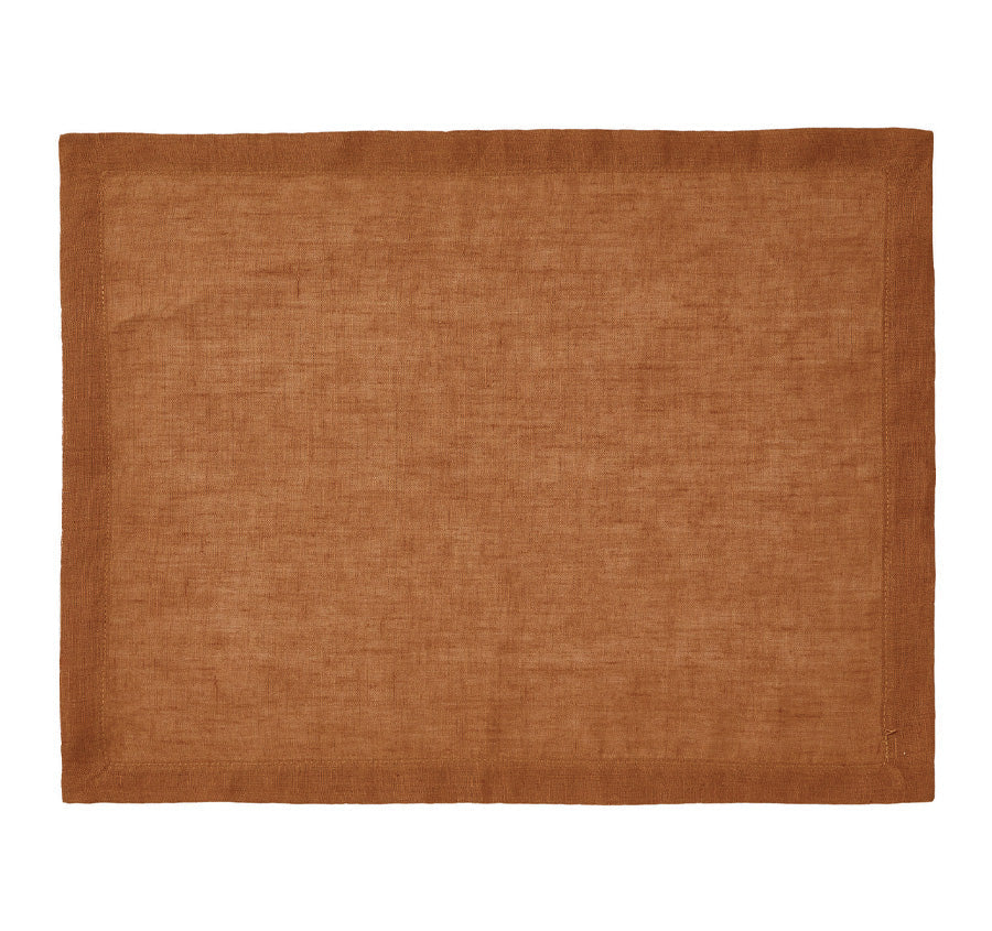 Nimes Linen Placemat Cinnamon