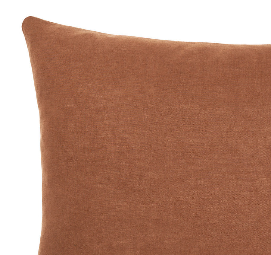 Nimes Linen Standard Pillowcase Cinnamon