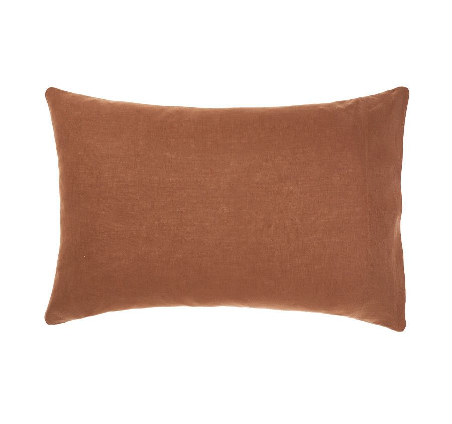 Nimes Linen Standard Pillowcase Cinnamon