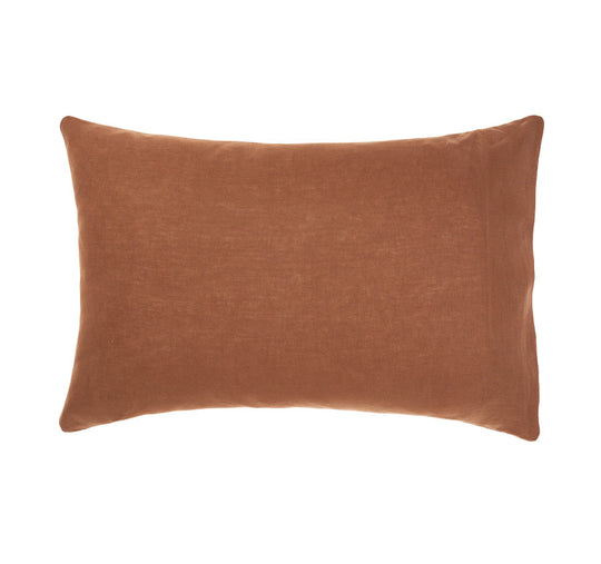 Nimes Linen Standard Pillowcase Cinnamon