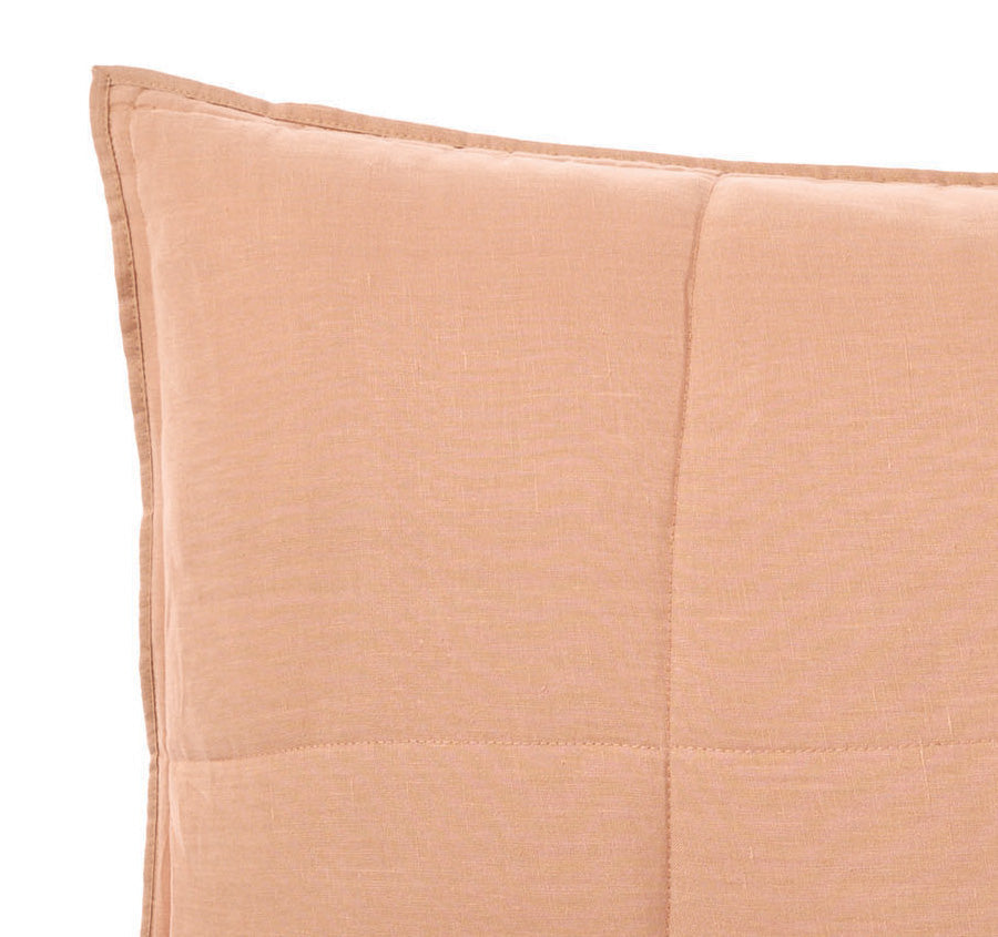 Nimes Linen Standard Pillowsham Pair Clay