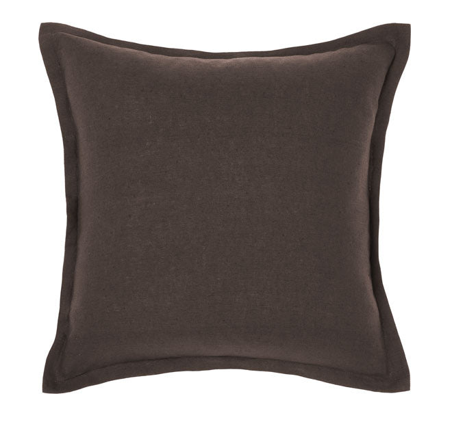 Nimes Linen 48x48cm Filled Cushion Espresso