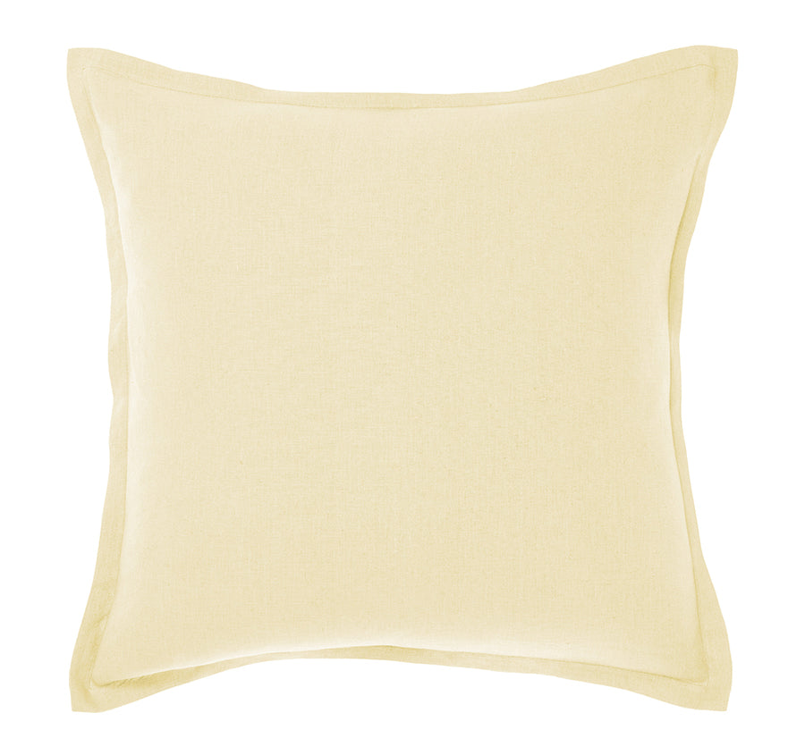Nimes Linen 48x48cm Filled Cushion Lemon