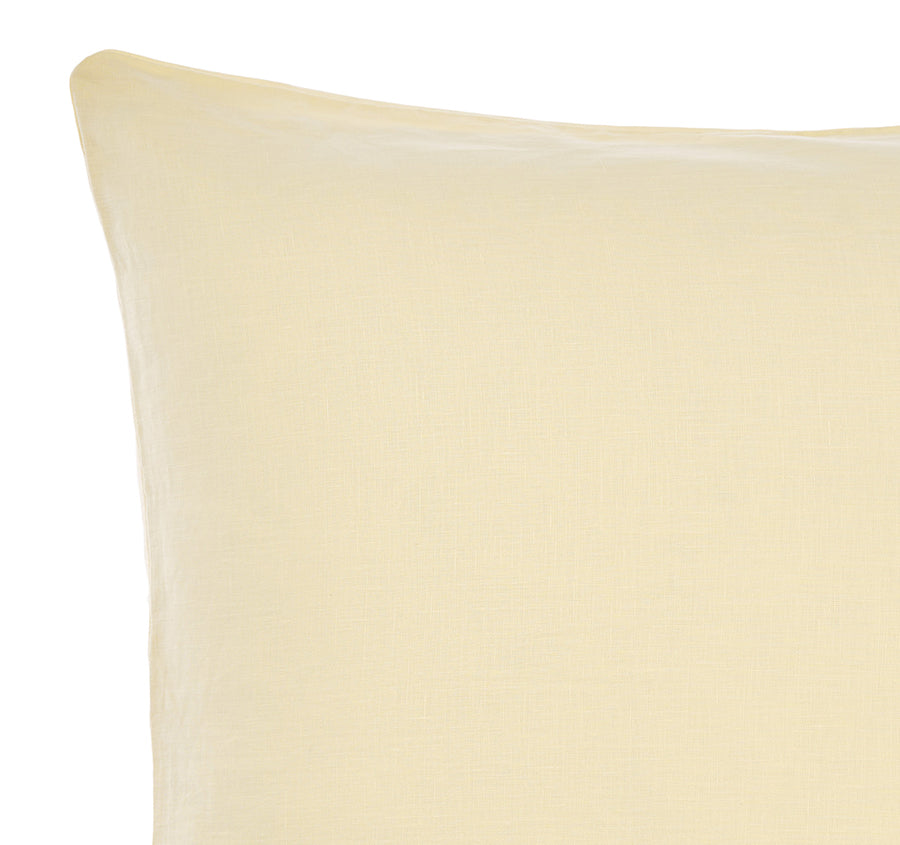 Nimes European Pillowcase Lemon