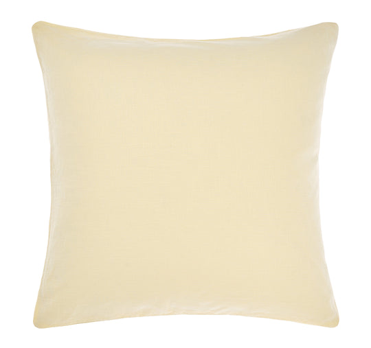Nimes Linen European Pillowcase Lemon