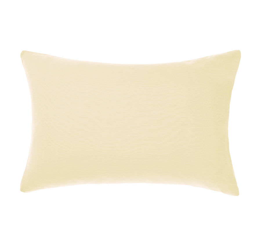 Nimes Linen Standard Pillowcase Lemon