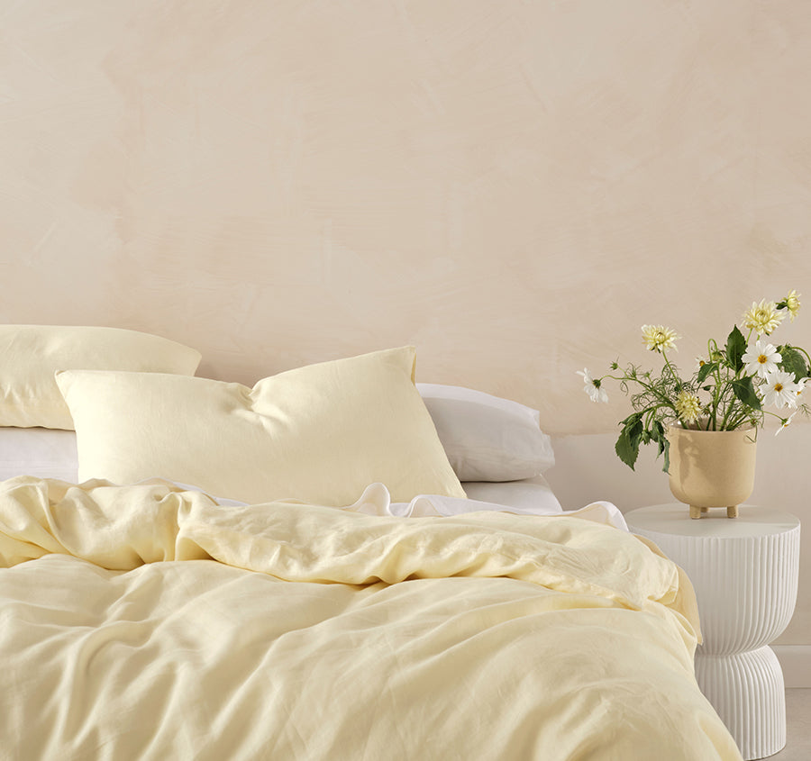Nimes Standard Pillowcase Lemon