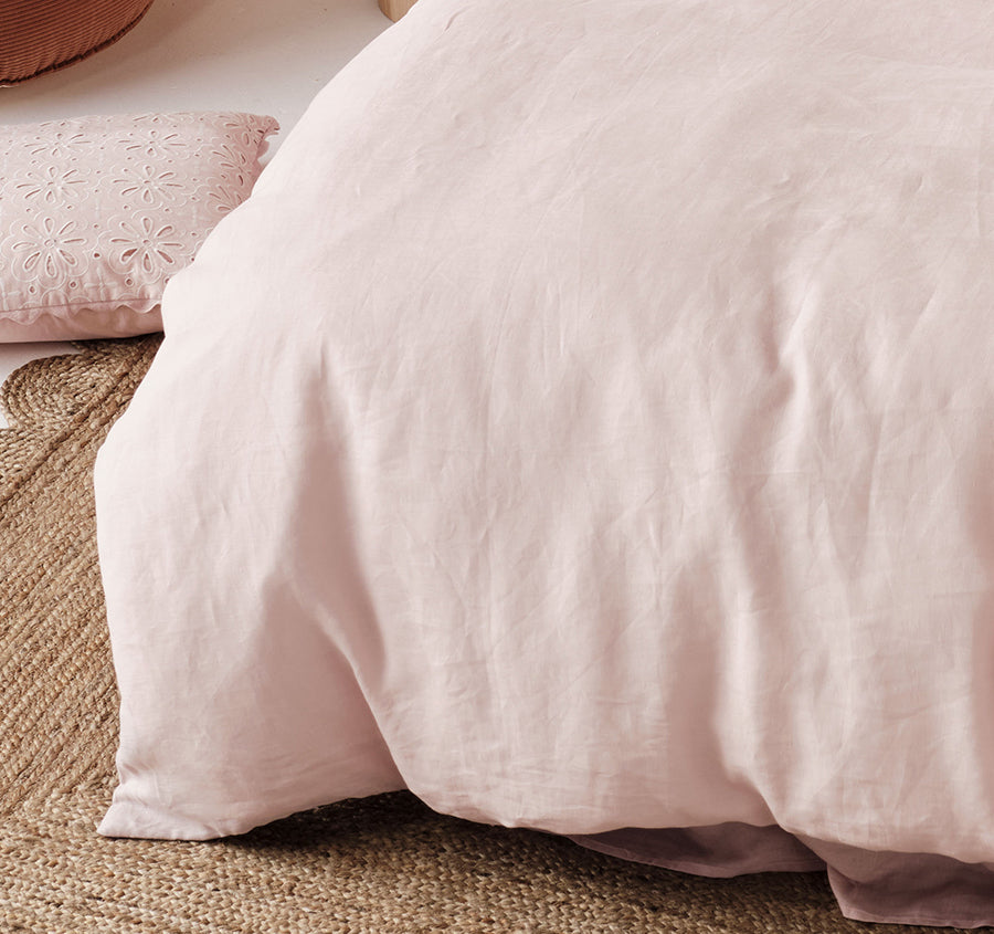 Nimes Duet Quilt Cover Set Range Rose and Cinnamon